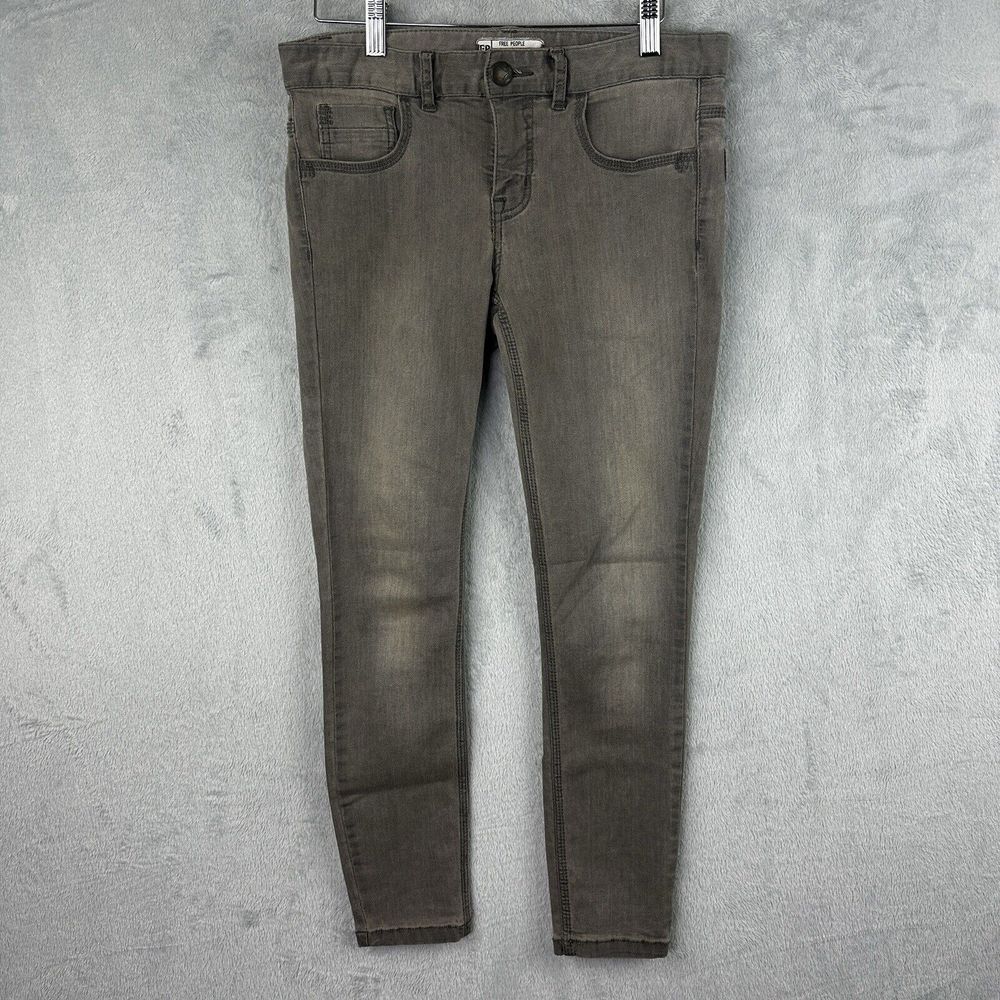 Free People Skinny Jeans Women's 28‎ Gray (31x26)